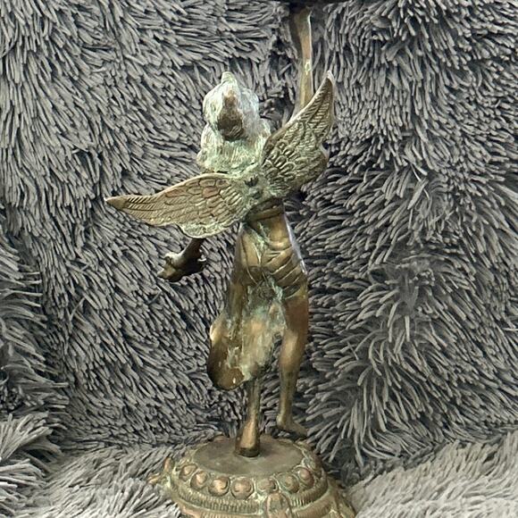Antique Art Deco Greek Goddess Nike Statue Candleholder - Picture 3 of 6